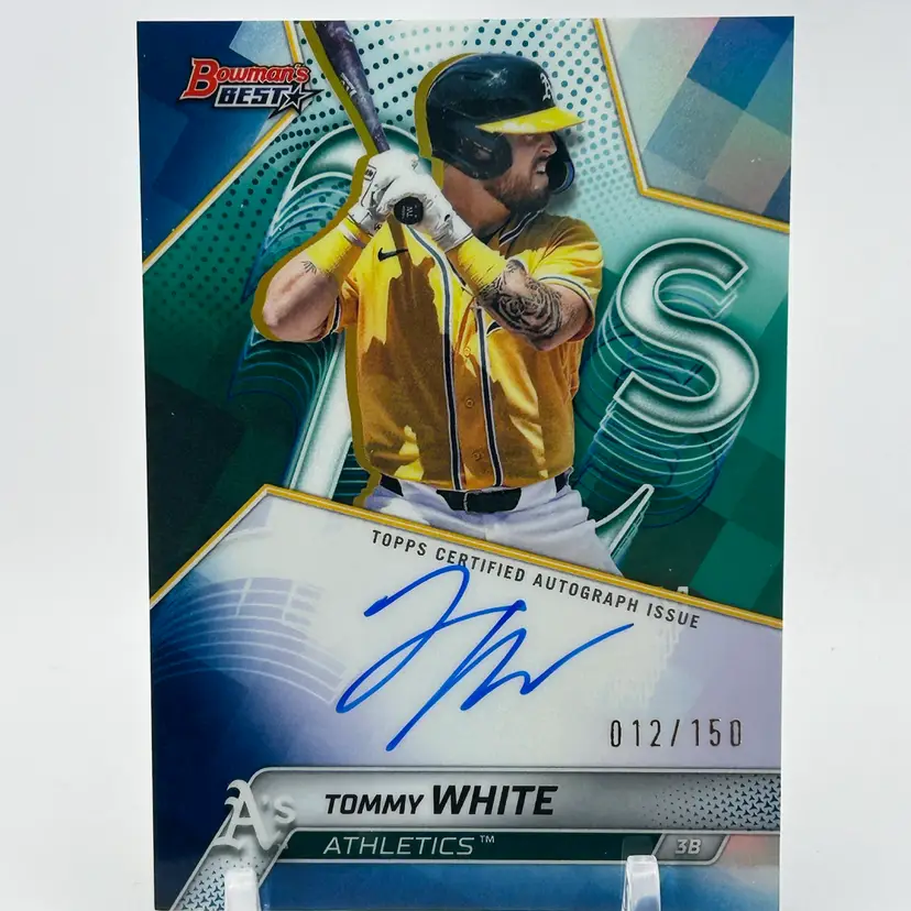 Tommy White 2025 Bowman’s Best Blue Auto /150 - Athletics