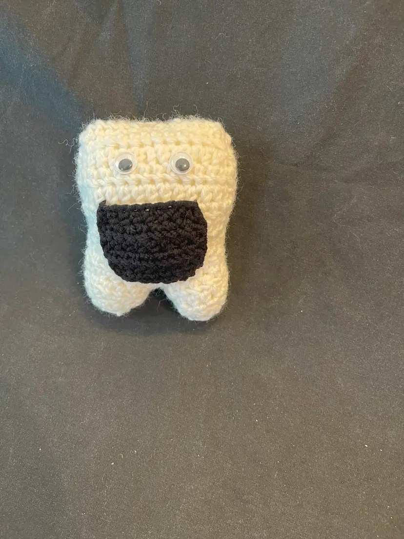 Crocheted Tooth Fairy Pillow with Pocket