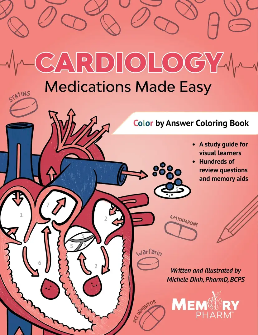 Cardiology Medications Made Easy Coloring Book
