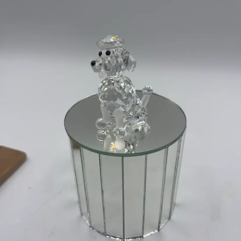 Vintage Swarovski Seated Poodle 1.75" Tall NO BOX