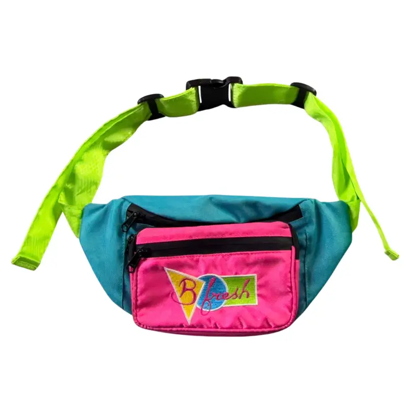 Amazing 80s Fanny Pack 12” x 6” Fits 40” Waist