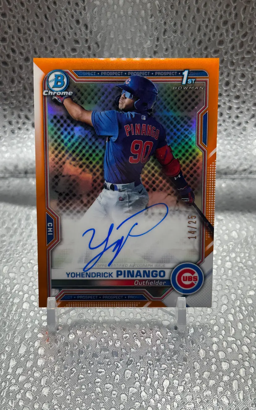Yohendrick Pinango 2021 Bowman Chrome 1st Autograph /25
