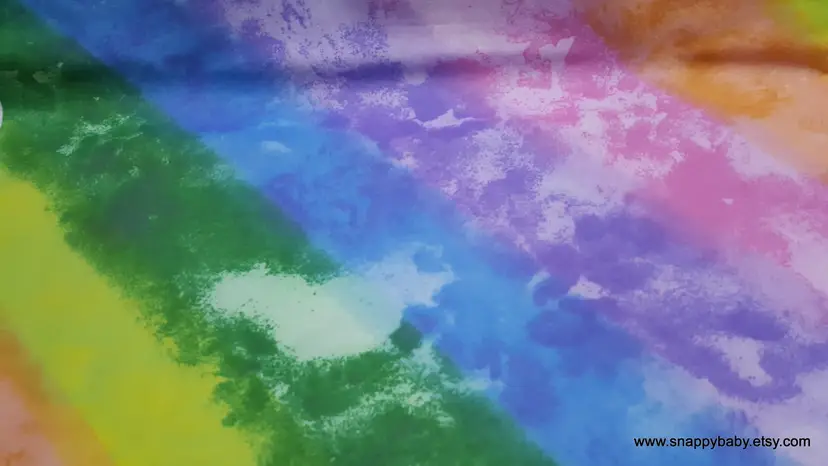 Watercolor Multi Flannel Fabric Remnant - 100% Cotton - Choose Size - Soft Craft & Quilting Fabric