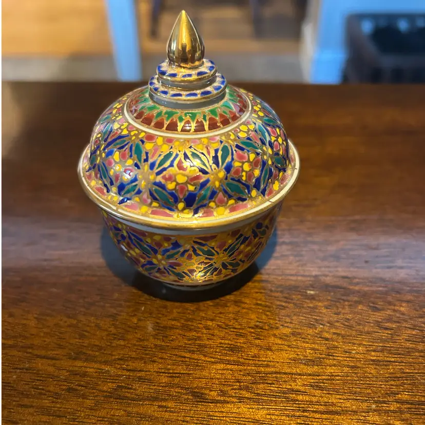 Hand Painted Trinket Box