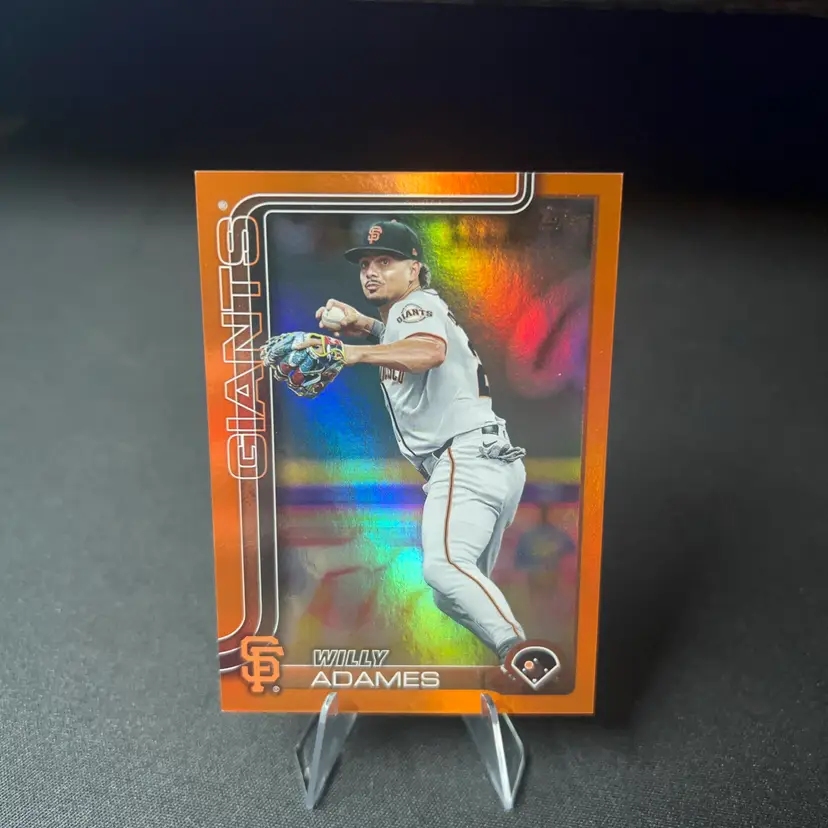 Willy Adames Topps Orange Color Match /25