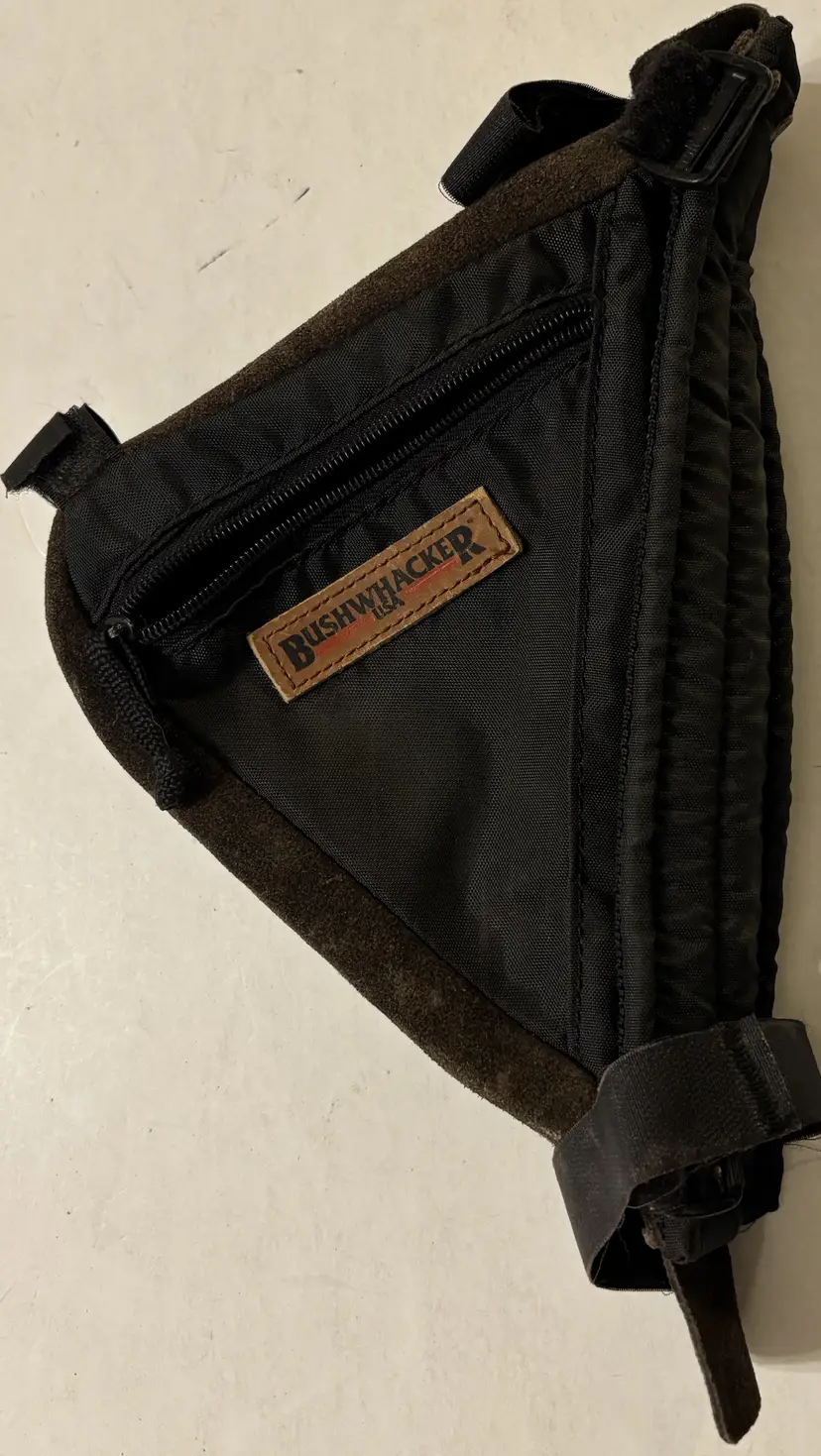 Bushwacker Black Tactical Shoulder Bag Vintage 90s Triangle Bicycle