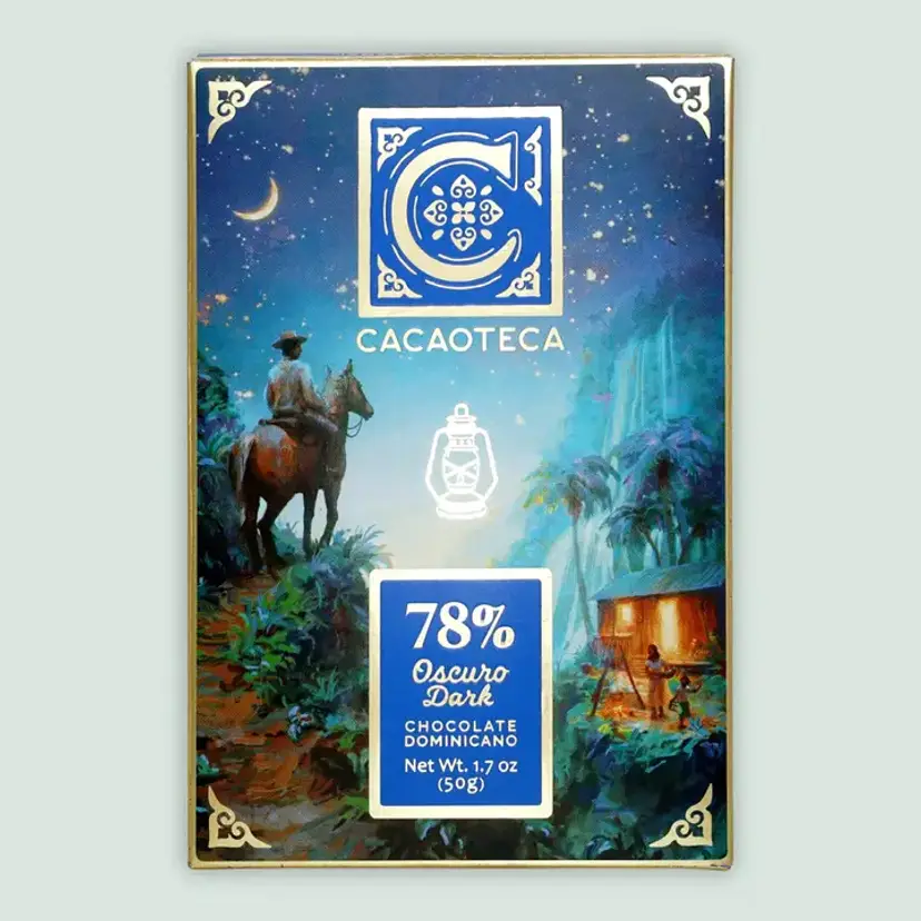 Cacaoteca Dark Intense 78% Oscuro Dark Chocolate Bar