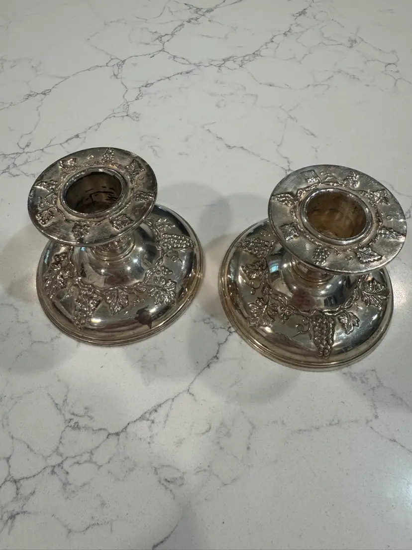 🪹Silver Plate Candlesticks, Possibly 1900-1920