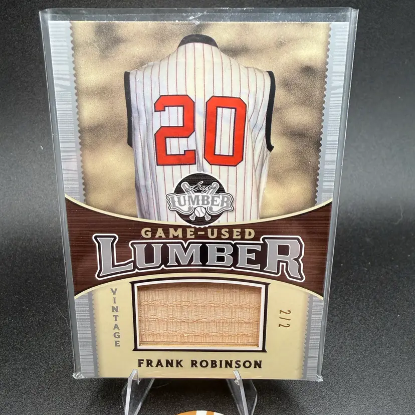 Frank Robinson Game-used Bat #2/2 2024 Leaf Baltimore Orioles