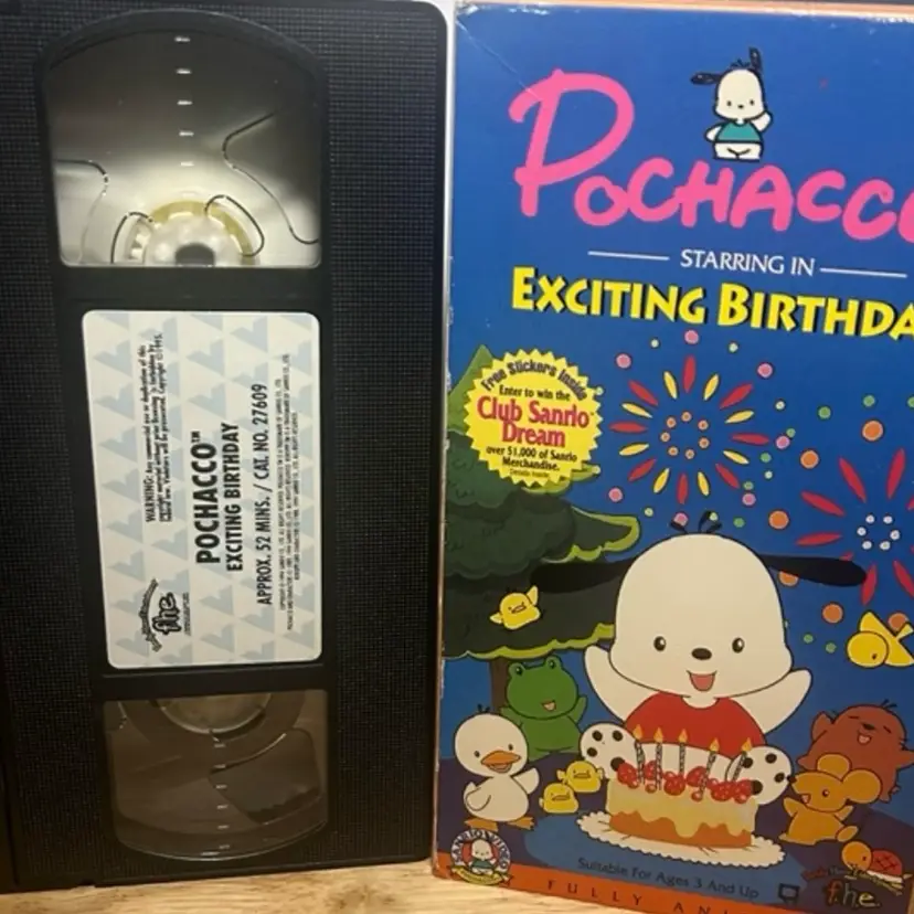 Pochacco Exciting Birthday VHS