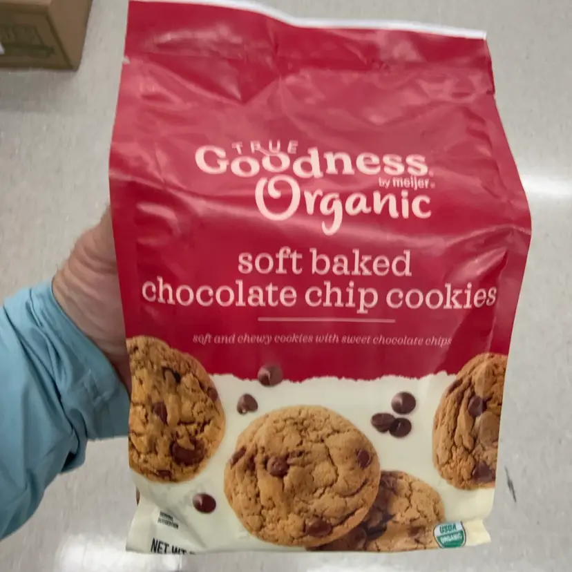 True Goodness, Organic Soft Baked Chocolate Chip Cookies, 7.1 Ounce