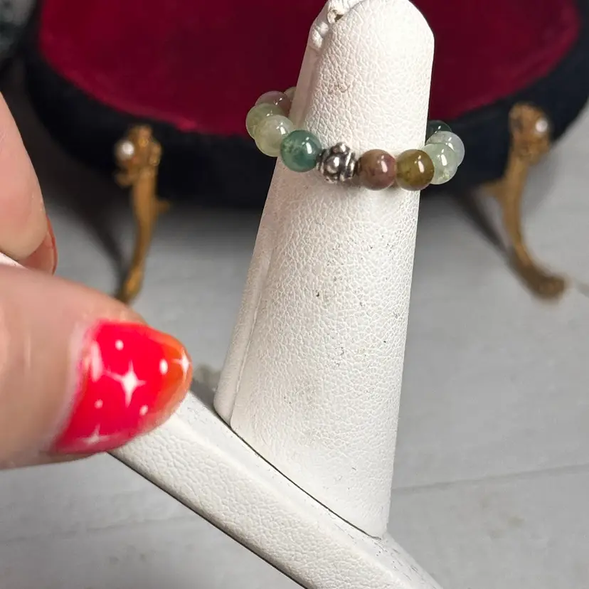 Multi Gemstone Stretch Ring