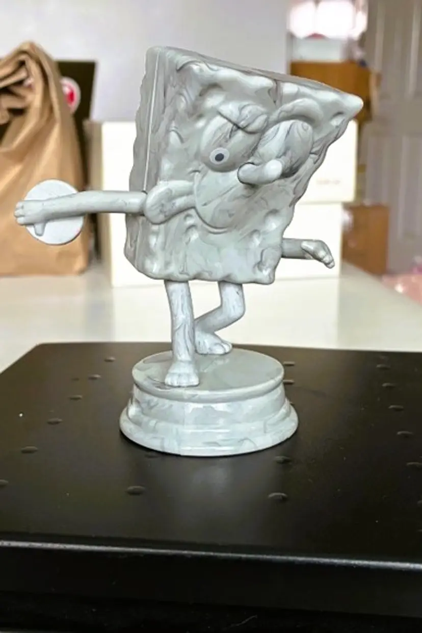 Burger King SpongeBob Square Pants Discus Thrower Posable Arms Viacom 2005