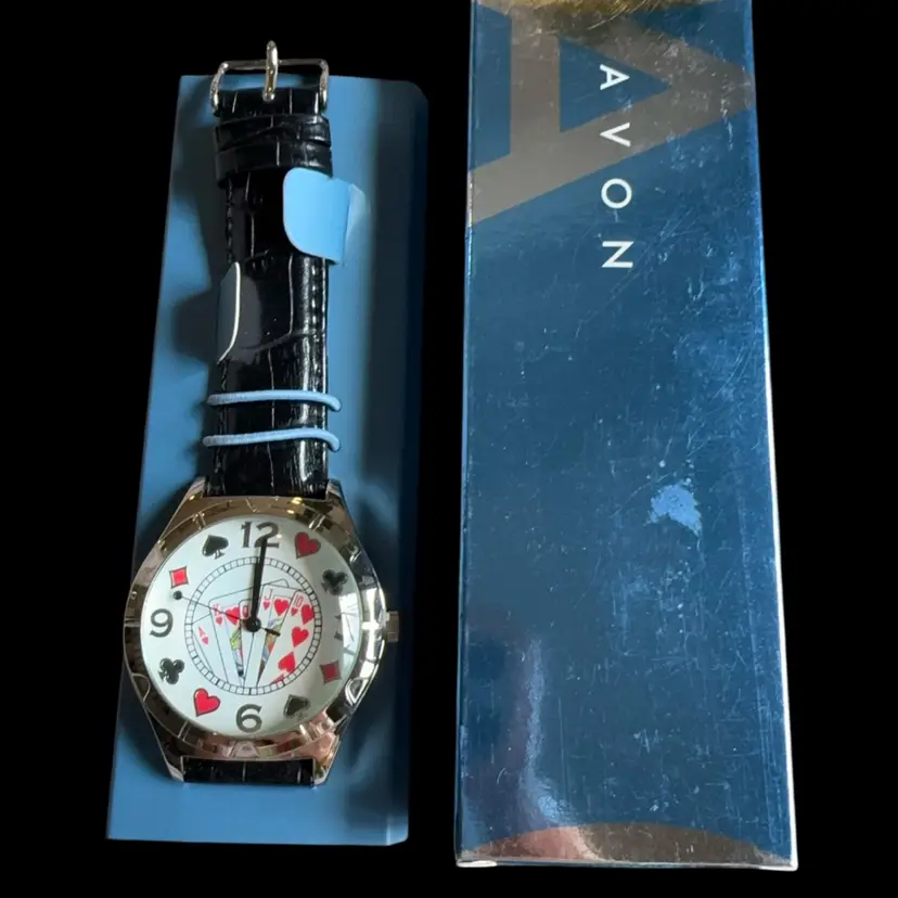 Vintage NOS Avon Card Shark Watch