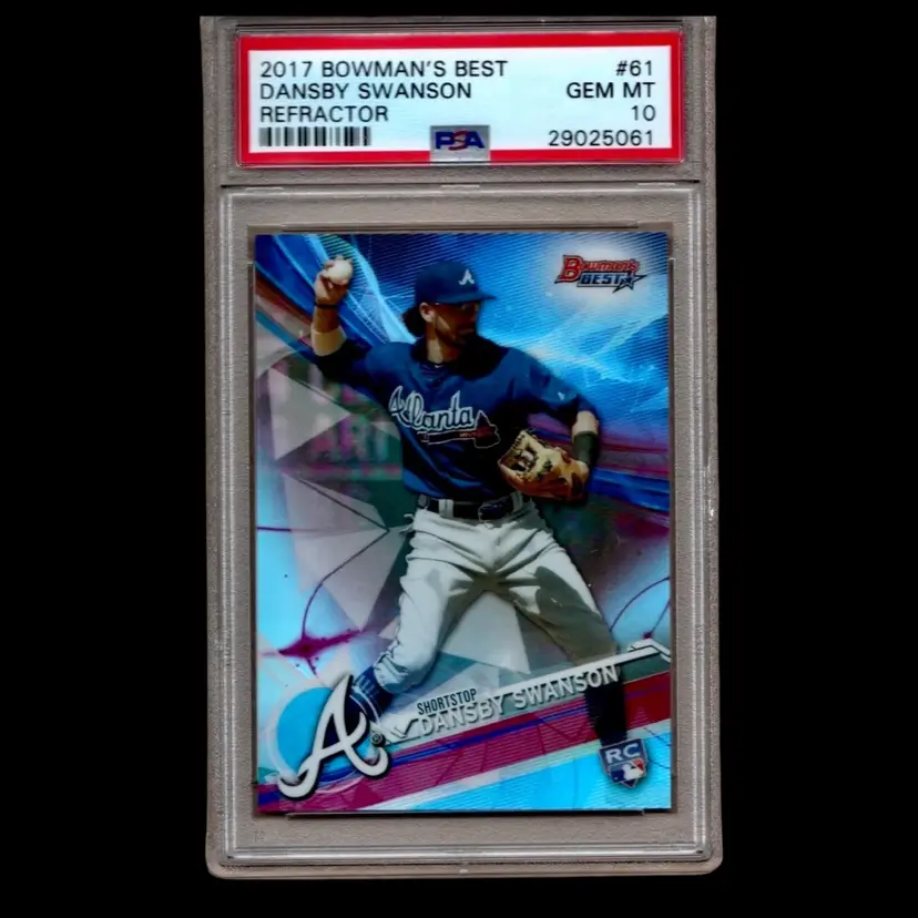 DANSBY SWANSON 2017 Bowman's Best #61 RC Refractor Atlanta Braves PSA 10