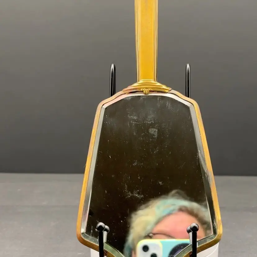 Hollywood Regency Hand Mirror