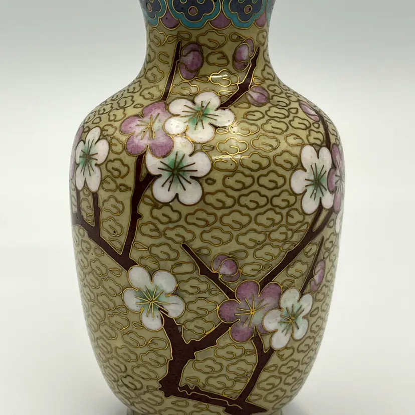 Cloisonné Cherry Blossom Vase