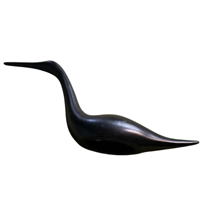Jaru 1985 Ceramic Bird Statue 18” Vtg Art Crane Bird Egret Sculpture