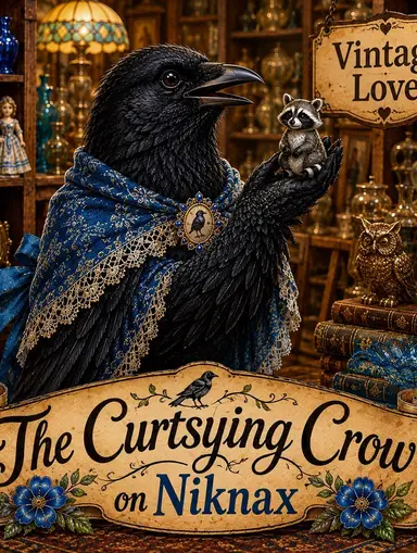 The Curtsying Crow Glass Pottery Variety And More