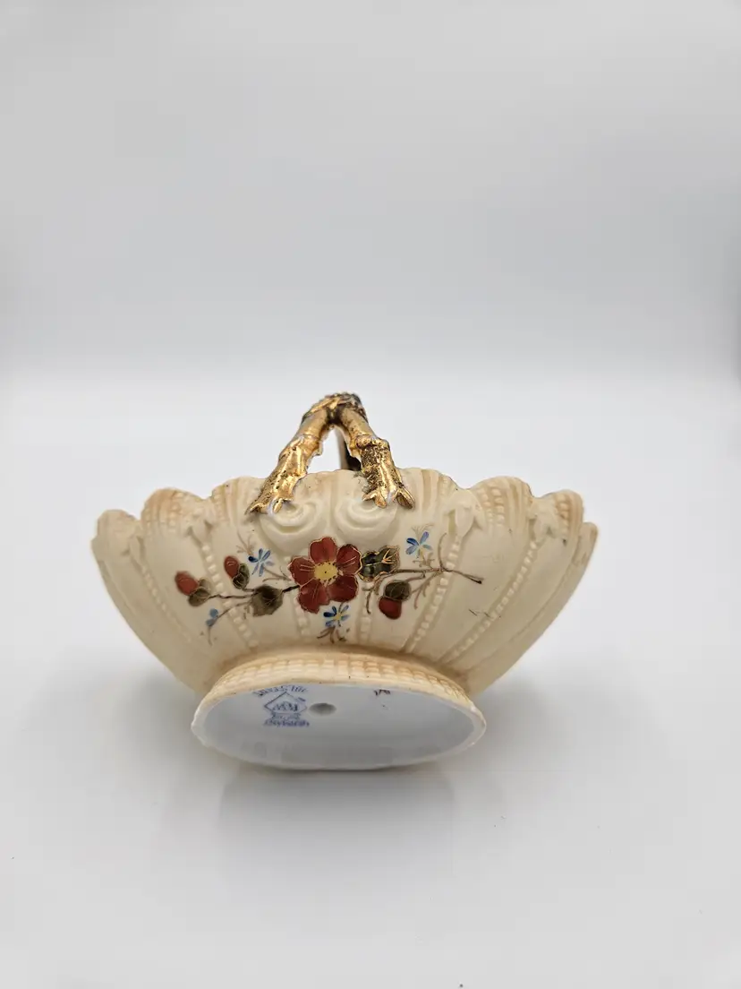 #D15 RW Rudolstadt Germany Porcelain Basket.