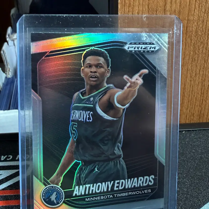 Anthony Edwards 24-25 Prizm Black Silver Prizm
