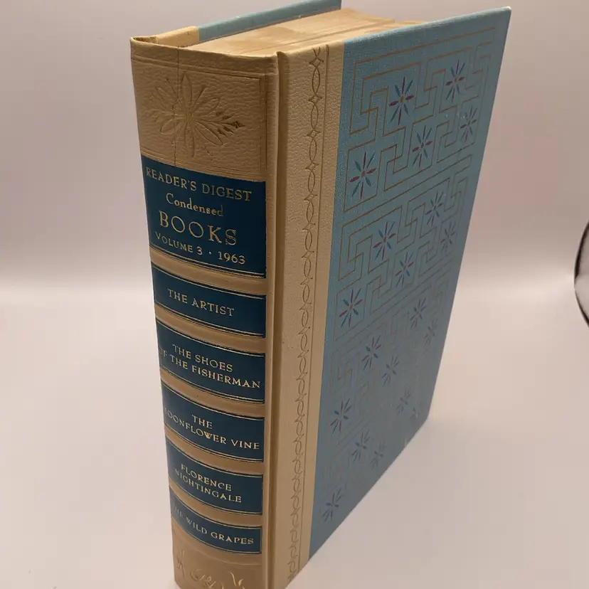 🍾 1963 Vol 3 Readers Digest Cream & Blue Design