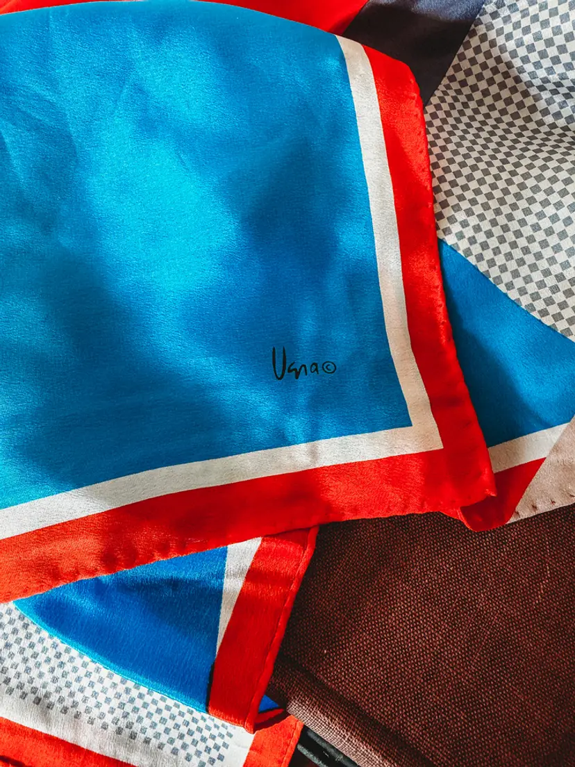 1950s Vera Neumann silk scarf