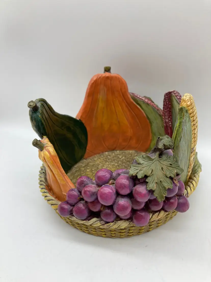 Fall Resin Large Candle Holder