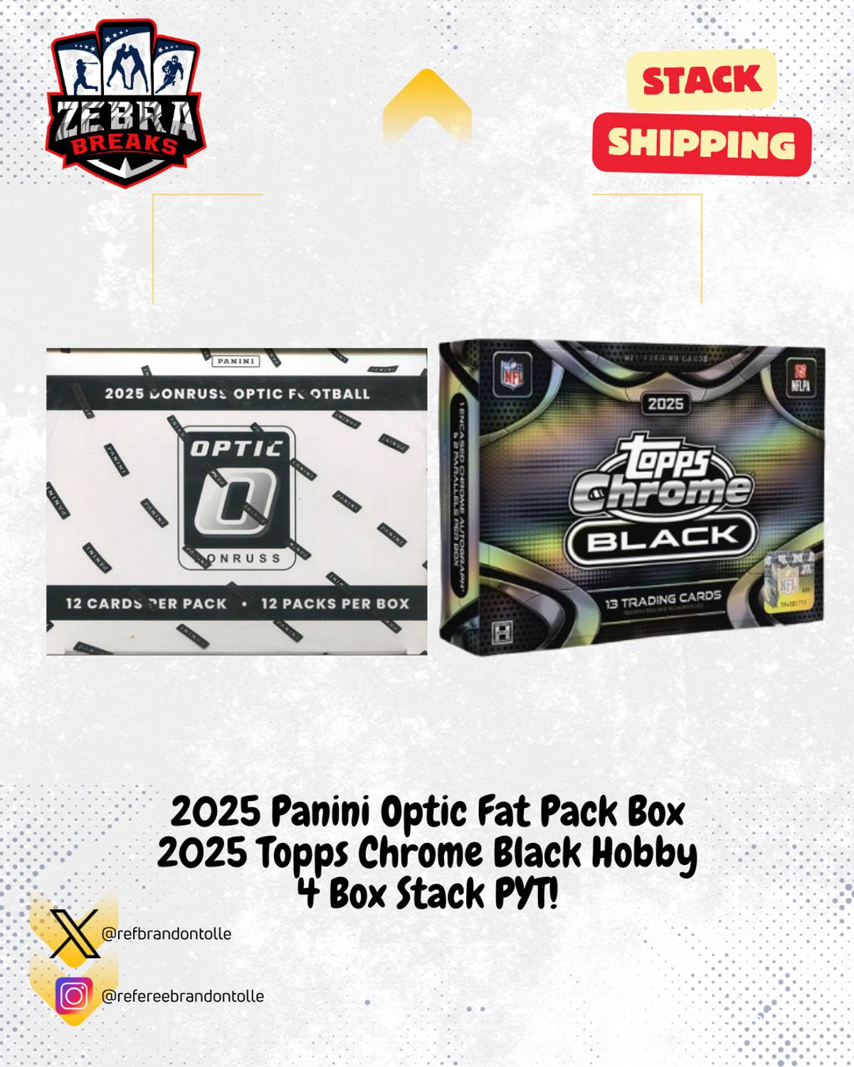 Midwest Box Breaks · ZB 26286: 2025 Panini Optic Fat Pack Box/2025