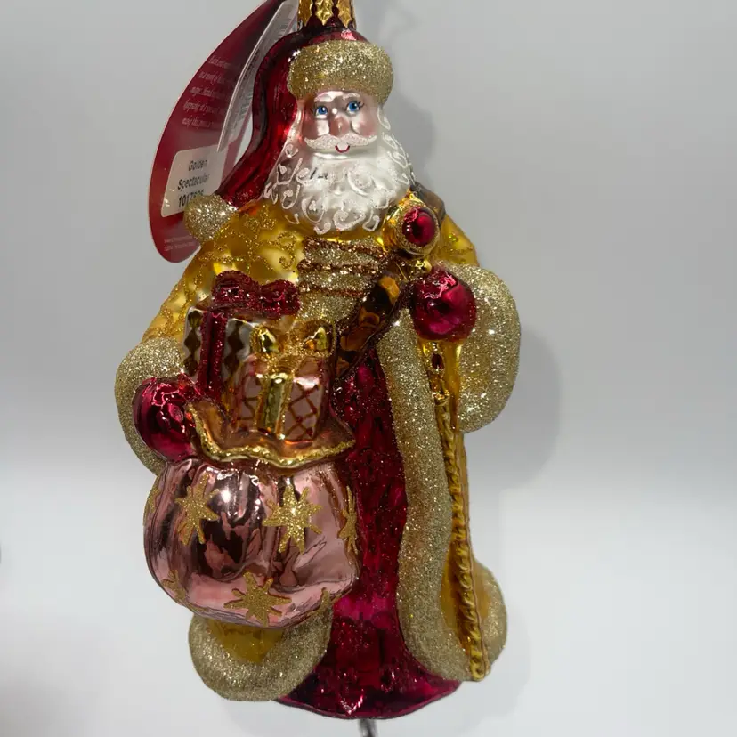 Christopher Radko Golden Spectacular Ornament 2014 7 Inches New With Tag