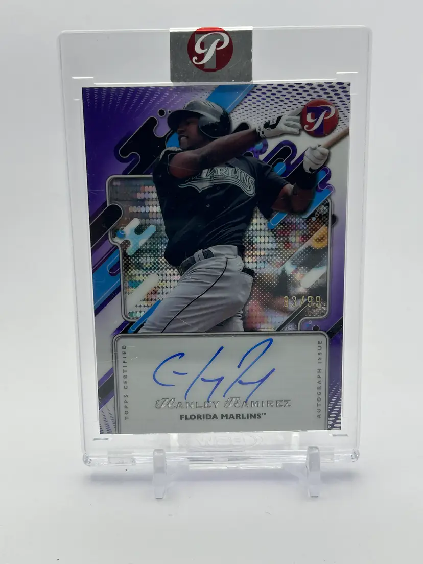 BC09 - Hanley Ramírez - 2025 Topps Pristine Encased Auto /99 - Miami Marlins
