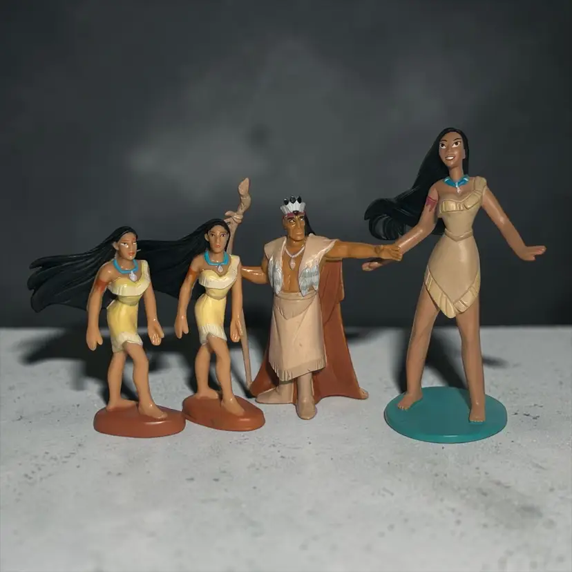 VTG Lot of 4 Disney Pocahontas PVC Cake Topper Figurines