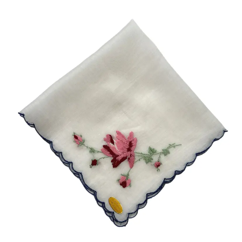 Vintage Embroidered Cottagecore Bridesmaid Handkerchief Wedding Feminine Dainty