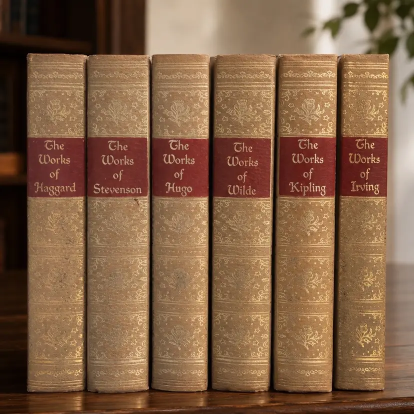 Vintage Black’s Readers Service Classic Literature Hardcover Book Lot of 6