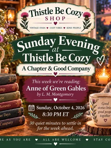 Sunday Evenings At Thistle Be Cozy Shop