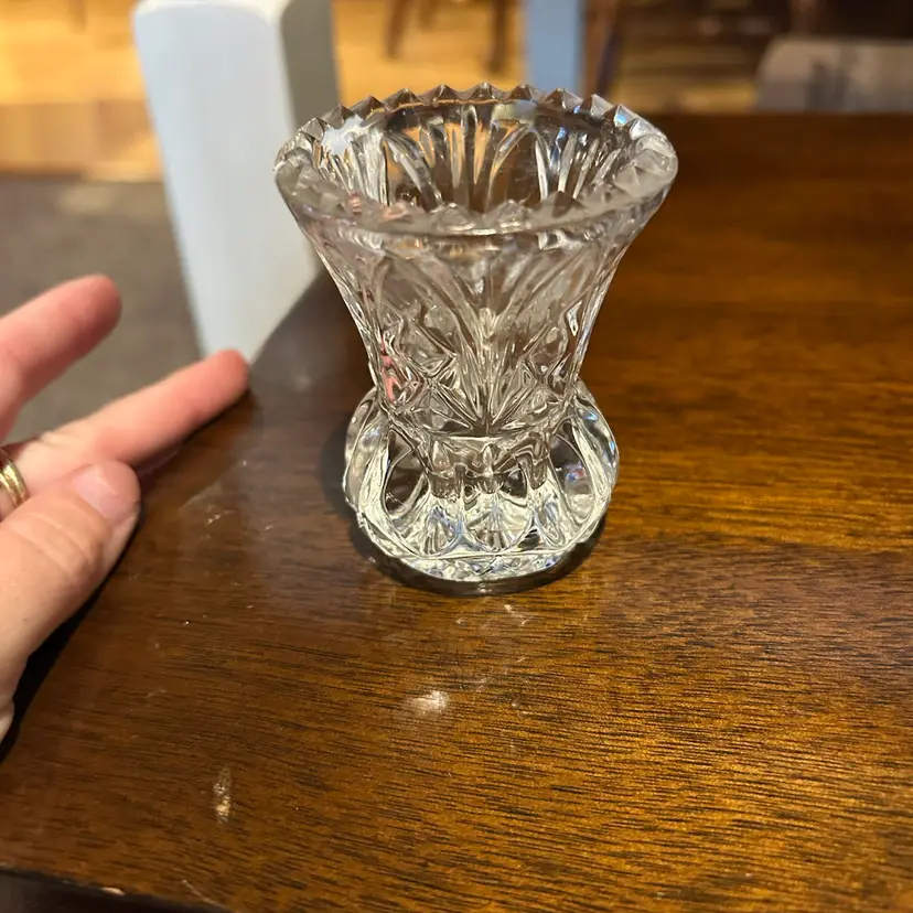 Clear Glass Toothpick Holder
