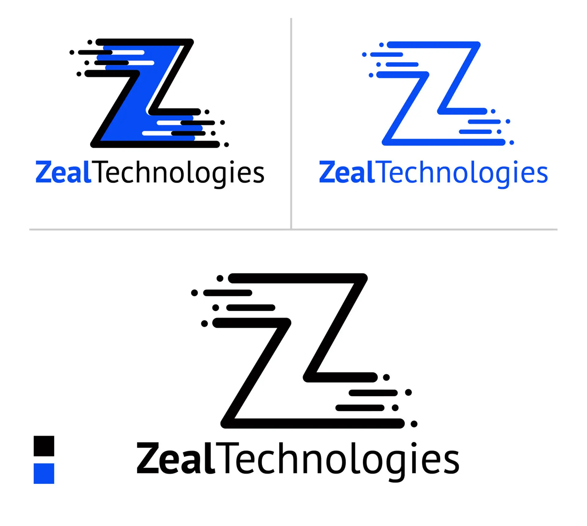 Zeal Technologies brand mark with color swatch