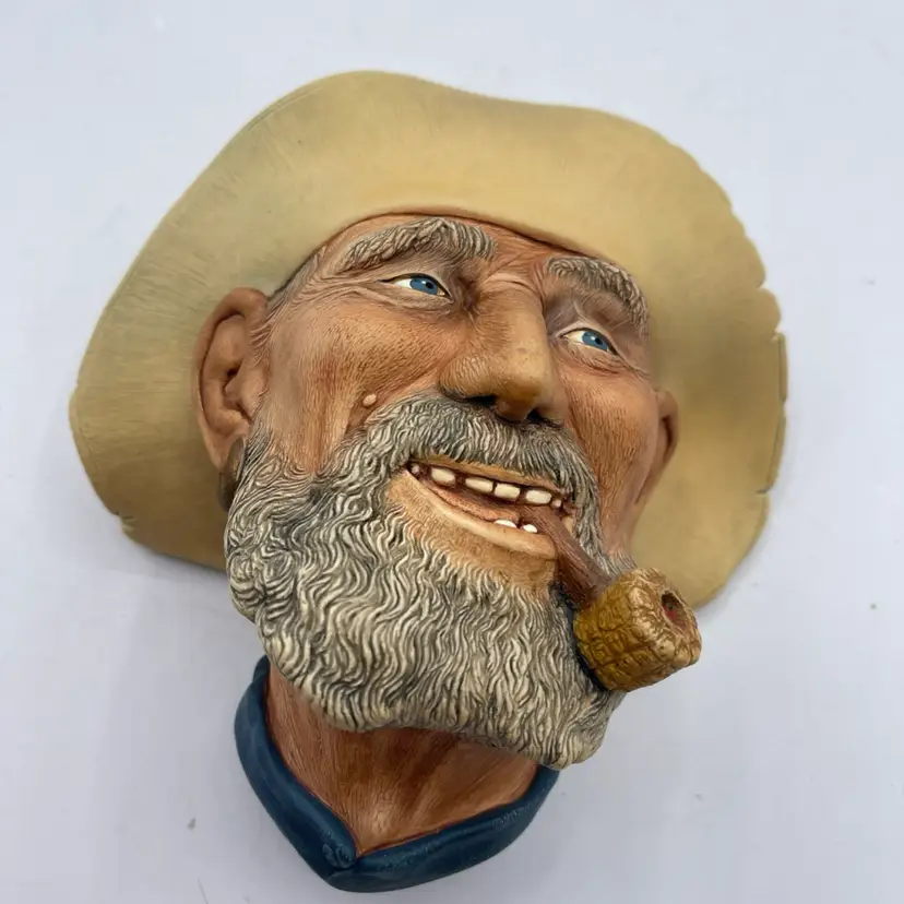 Bossons Chalkware Character Head "Old Timer" 1977 Made in England