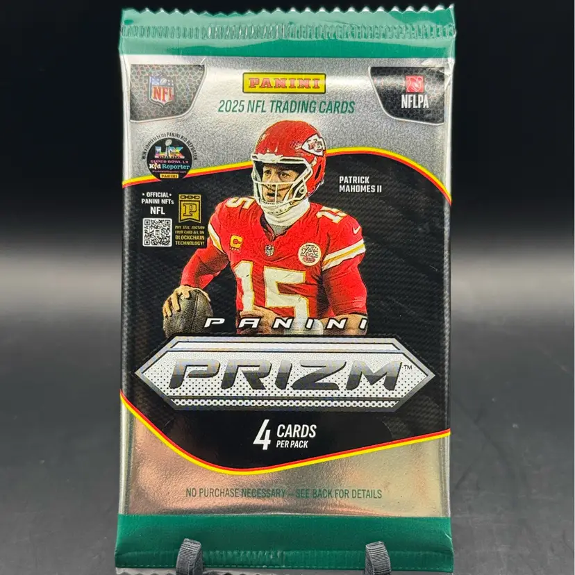 2025 NFL Panini Prizm Football 4 Card Pack. Ripped Or Shipped.