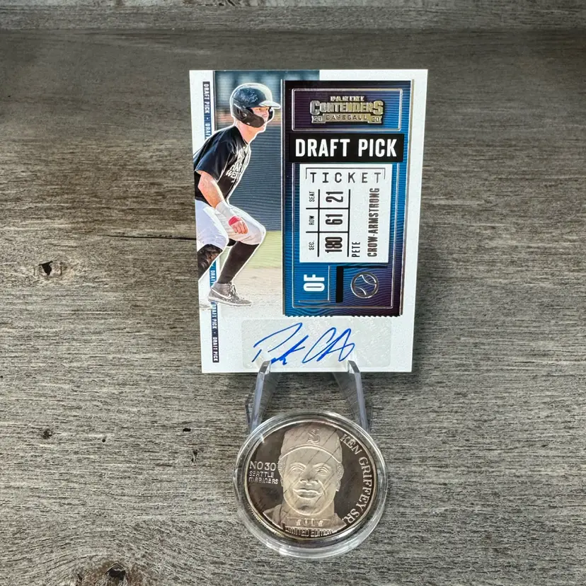 2020 Panini Contenders Pete Crow-Armstrong Draft Pick Ticket Auto Chicago Cubs