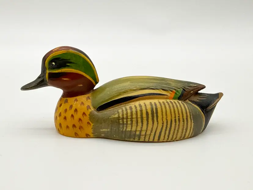 Anri Italy COMMON TEAL Wildlife Collection Hand Crafted Duck Decoy