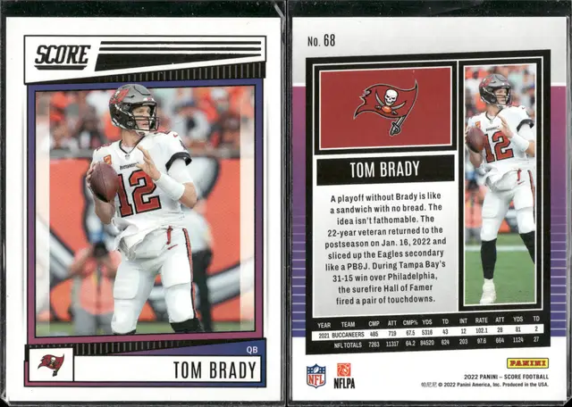 TOM BRADY 20-Card Lot Michigan-Patriots-Bucs GOAT Career Insert Mix! C5002.