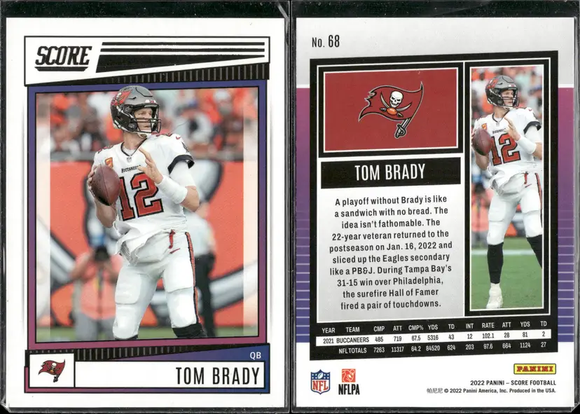 TOM BRADY 20-Card Lot Michigan-Patriots-Bucs GOAT Career Insert Mix! C5002.