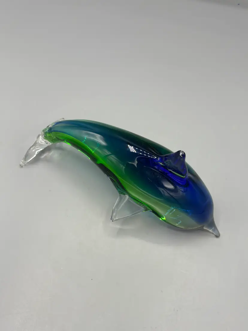 Vintage Blue & Green dolphin