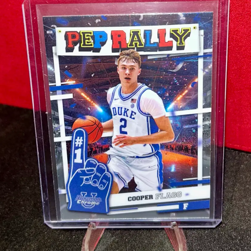 2024-25 Bowman University Chrome - Pep Rally Cooper Flagg #PR-6 (RC)