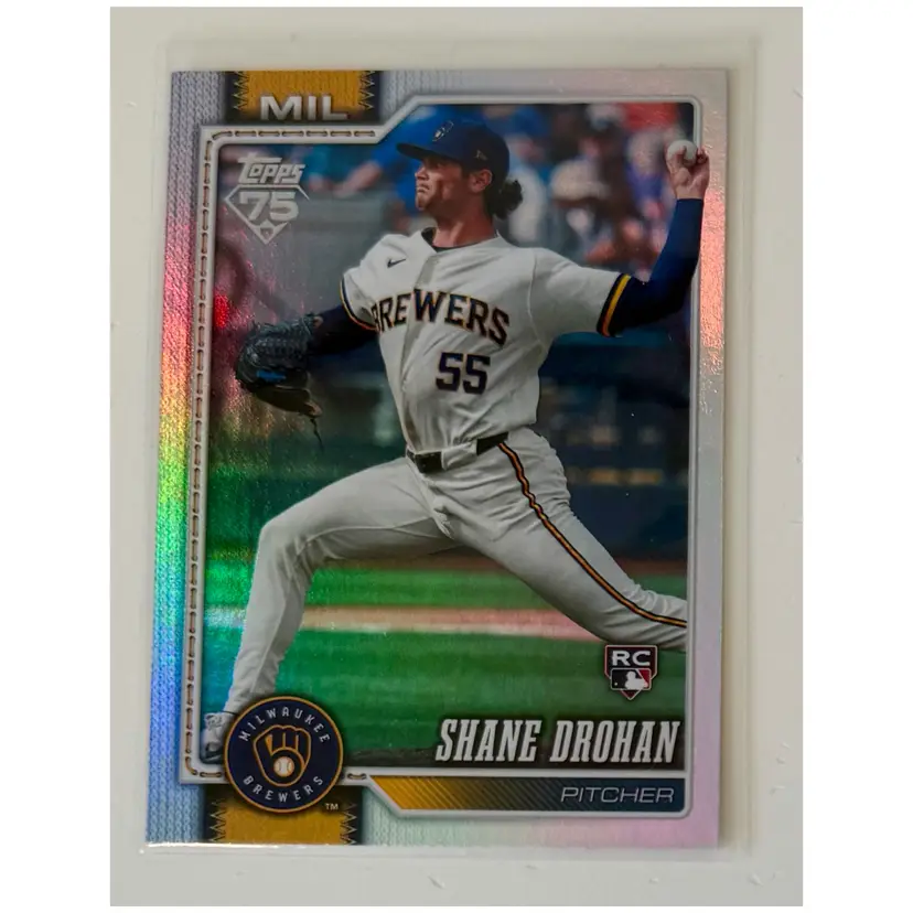 Shane Drohan RC Rainbow Foil Milwaukee Brewers