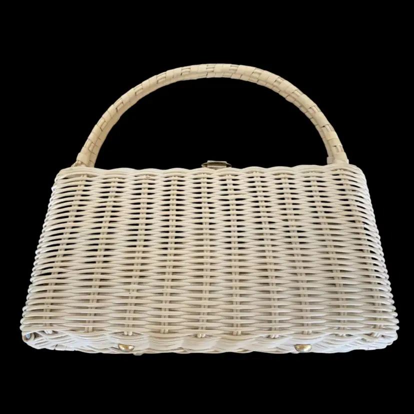 Vintage Leave Lona Woven Handbag Purse