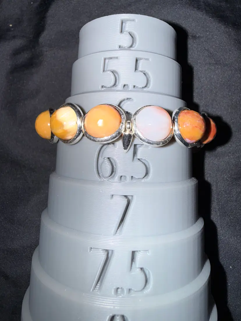 Vintage BRETT Lauren Orange gemstone Stone Bracelet