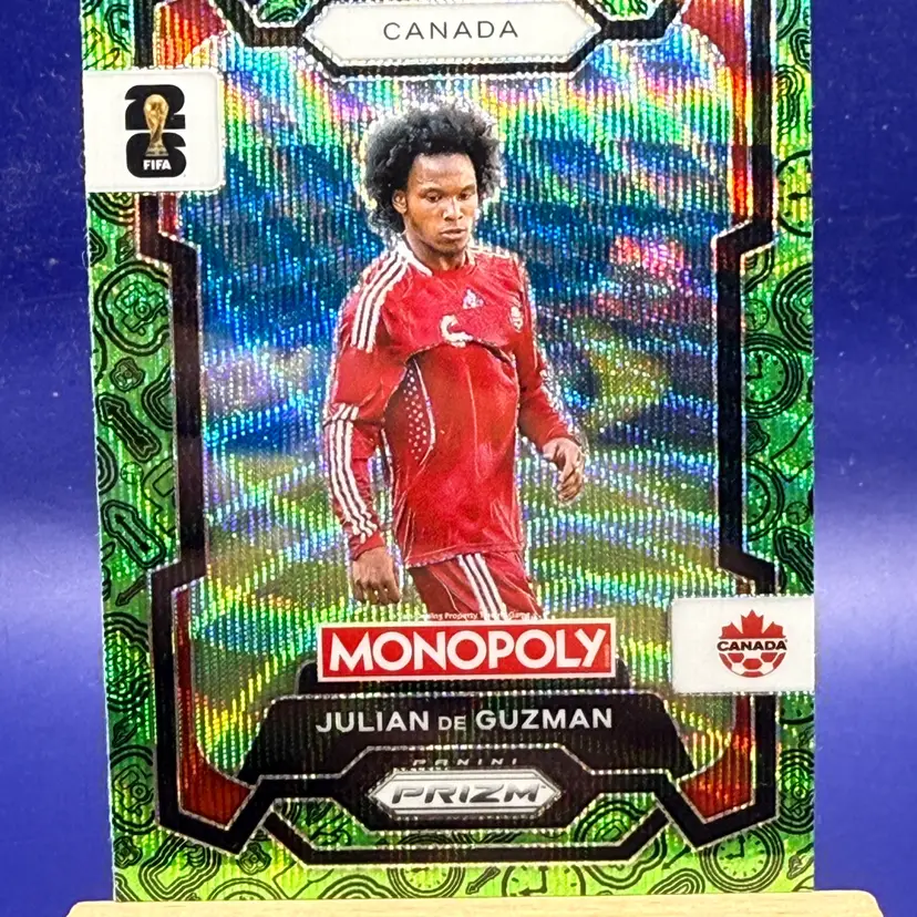 2026 Panini Prizm Monopoly Fifa World Cup - Julian de Guzman #77 Green Wave A19