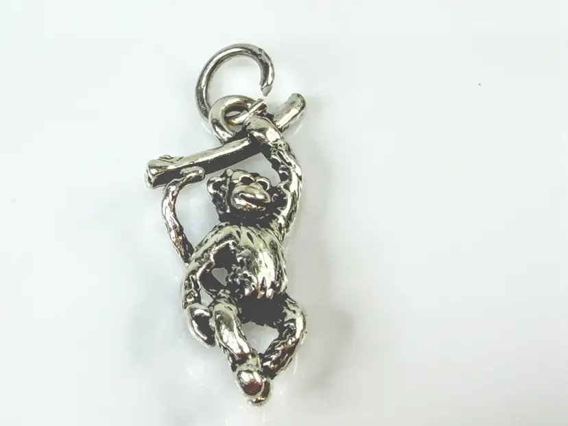 James Avery Sterling Silver Hanging Monkey Animal Charm 2.8g JR2131